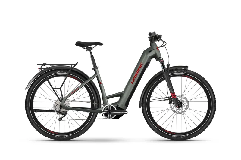 Haibike Trekking 5 Low Step Electric Hybrid Bike Acacia Haze